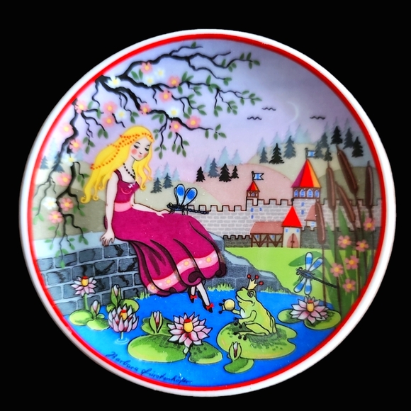 VINTAGE Porcelain Kleiber Miniature Fairy Tale Plates - Picture 10 of 11